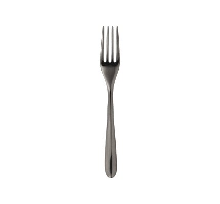 christofle stainless steel dessert fork - black colour 2