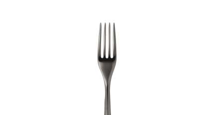 christofle stainless steel dessert fork - black colour 2