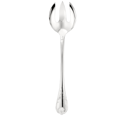 christofle fourchette à servir la salade en métal argenté 0