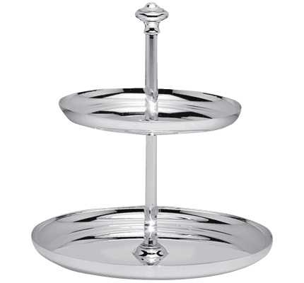 christofle 2-tier pastry stand  Albi  Silver plated