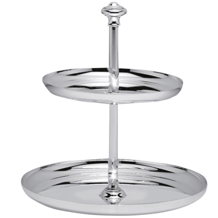 christofle 2-tier pastry stand  albi  silver plated 1