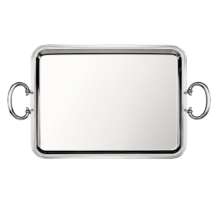 christofle rectangular tray with handles 43x31cm albi  silver plated 1