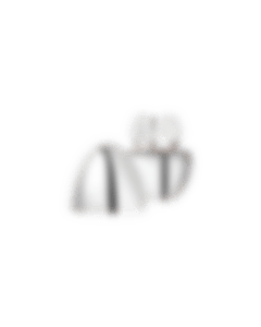 christofle Ensemble 6 cuillères à espresso en métal argenté avec écrin - SHANGHAI