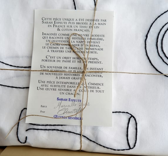 christofle tablecloth for 6 people - sarah espeute for christofle 5