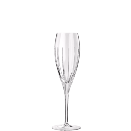 Set of 2 crystal champagne flutes