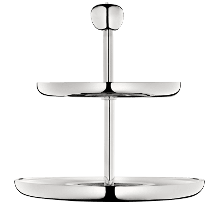 christofle 2-tier pastry stand  jardin d'eden  silver plated 1