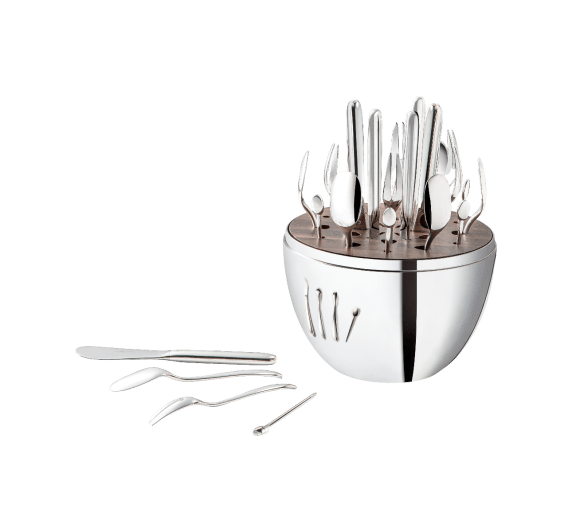 christofle mood party - set of aperitif flatware for 6 persons (24 pieces)  2