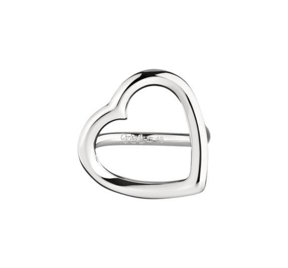 christofle idole de christofle sterling silver heart ring 0