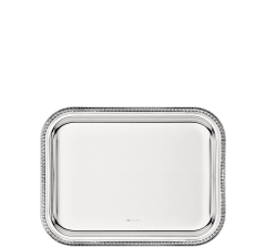 christofle silver plated rectangular tray - 20 x 16 cm 2
