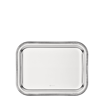 christofle silver plated rectangular tray - 20 x 16 cm  2