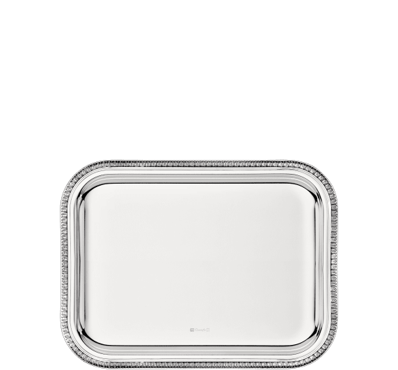 christofle silver plated rectangular tray - 20 x 16 cm 2