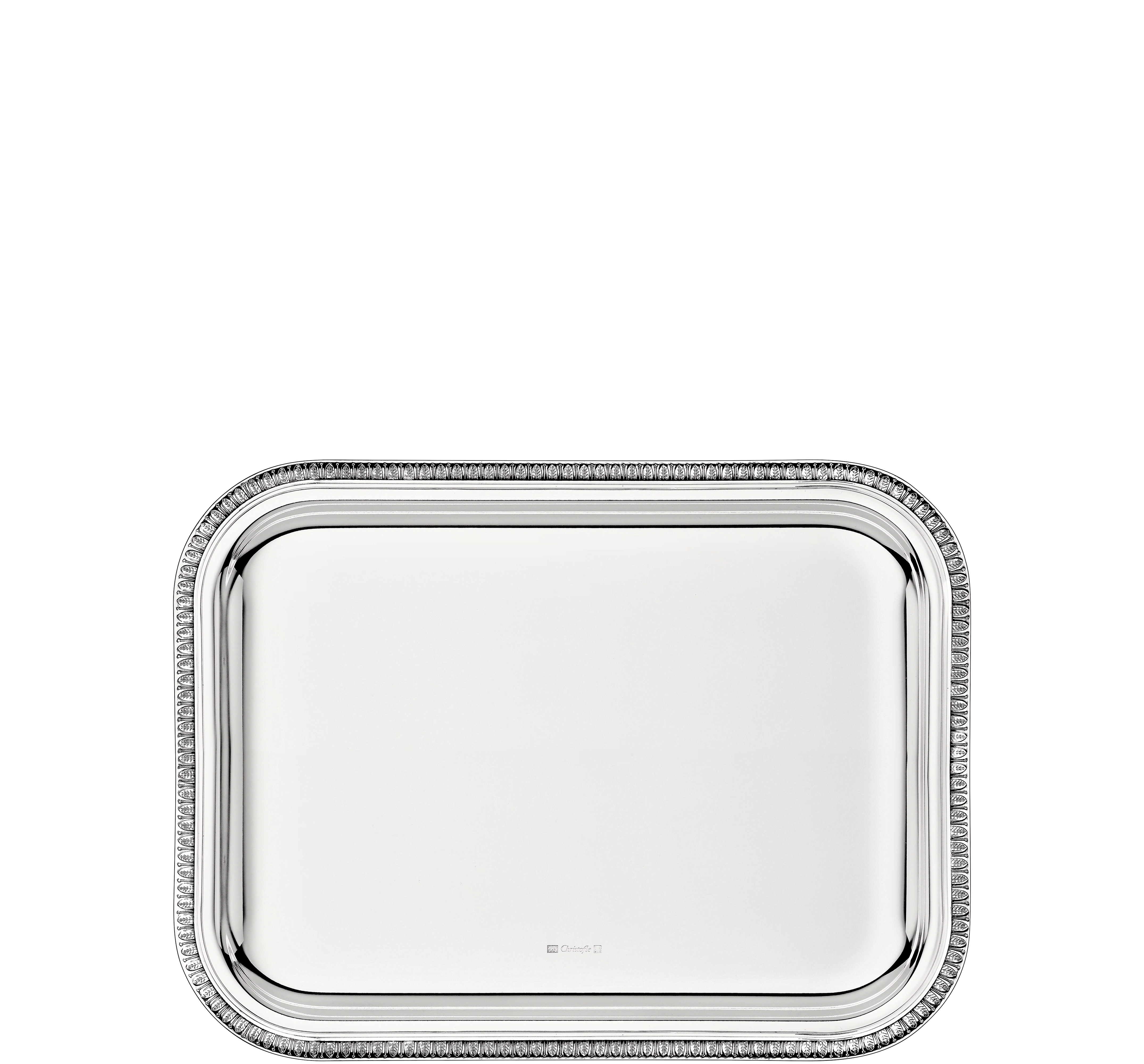 christofle plateau rectangulaire en métal argenté - 20 x 16 cm 2
