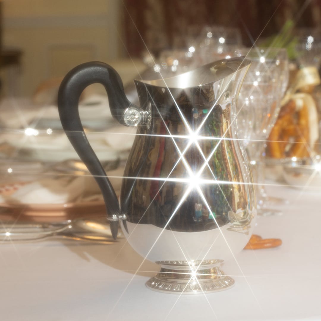 christofle water pitcher malmaison  silver plated 2