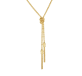 christofle sterling silver gilded 18 carats tie necklace chain 3