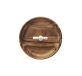 Silver-Plated and Walnut Bowl - 14cm