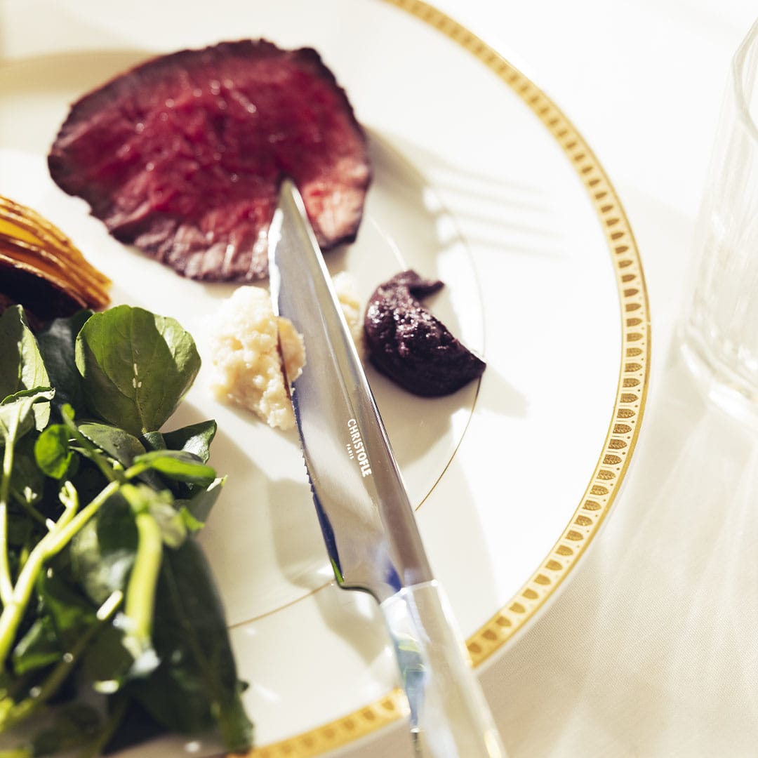 christofle silver-plated steak knife 4