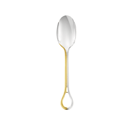 Partially Gilded Silver-Plated Tablespoon