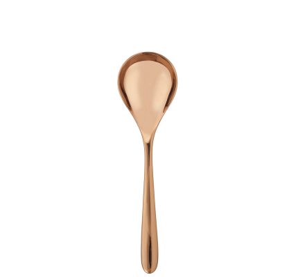 Copper Stainless Steel Cream Soup Spoon 
