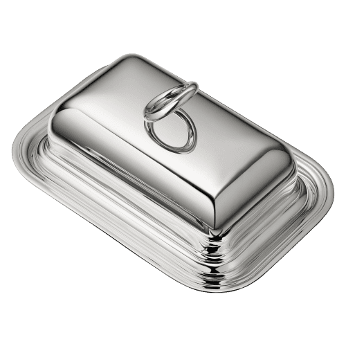 Metal discount butter dish