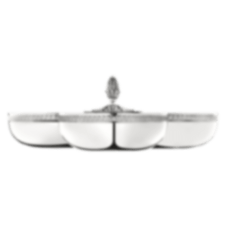 christofle Silver plated Three part server Malmaison  