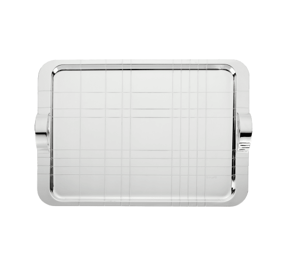 christofle silver-plated rectangular tray - 45 x 32 cm 0