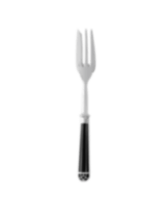 Silver-Plated Serving Fork - Black