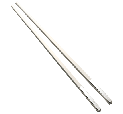 christofle paire de baguettes chinoises blanches 3