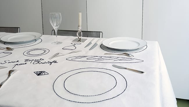 Tablecloth for 6 people – Sarah Espeute for Christofle 
