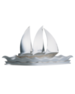 Silver-plated Sailboat Centerpiece - Haute Orfèvrerie