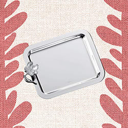 Christofle Egea Silver Photo Frame – 3.5 X 5 Inch, Rhodium-Plated (Pre-Owned)
