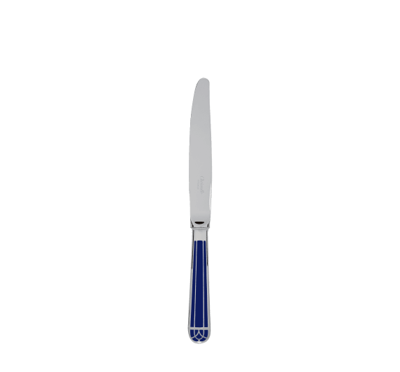 christofle silver- plated dessert knife - marbled blue 1