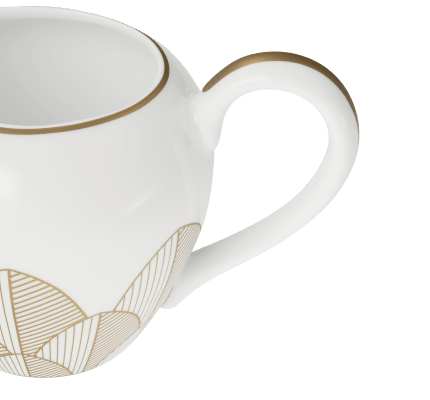 Porcelain cream pitcher 25cl Gold Finish Malmaison Impériale