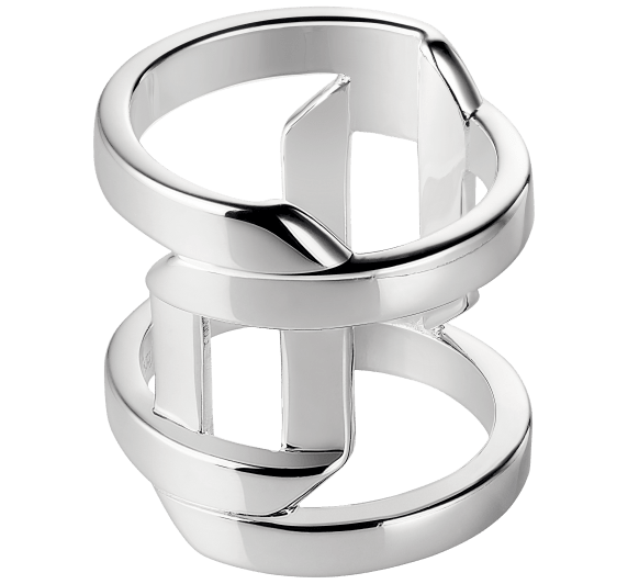 christofle sterling silver large ring  1