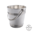 christofle biarritz ice bucket with moving handle, silverware - vintage 1