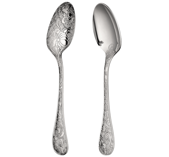 christofle after dinner teaspoon jardin d'eden  silver plated 1