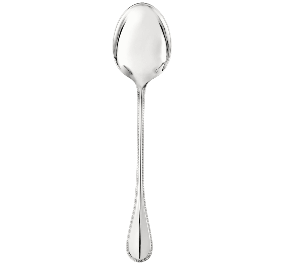 christofle serving spoon perles  sterling silver 1