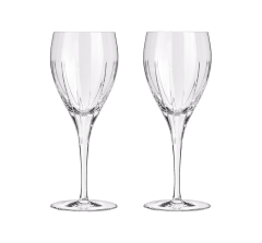 christofle white wine crystal glasses -  set of 2 0