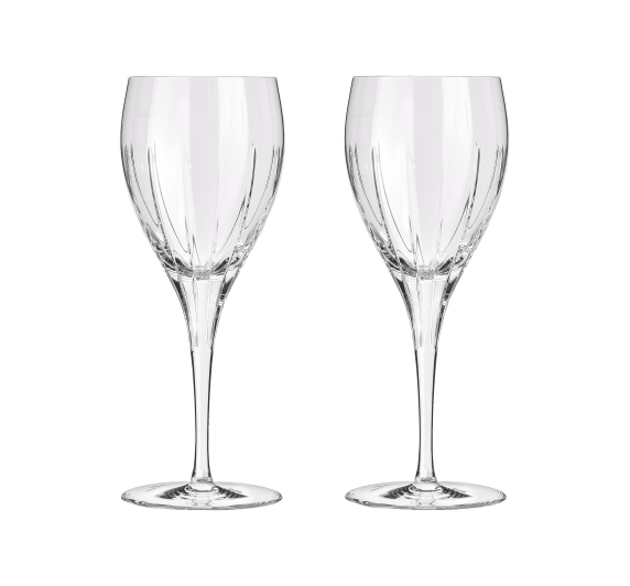 christofle white wine crystal glasses -  set of 2 0