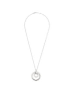 christofle Sterling Silver Large Double Circle Necklace