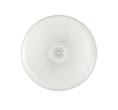 christofle porcelain pie dish platinum finish 1