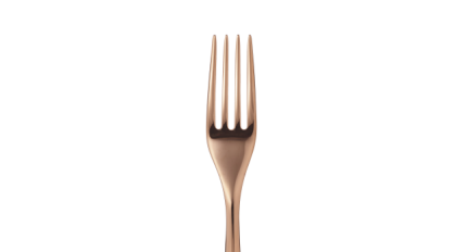 christofle stainless steel table fork - copper colour 2