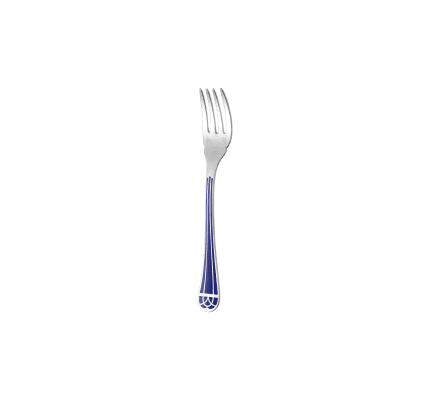 christofle silver-plated fish fork - marbled blue 1