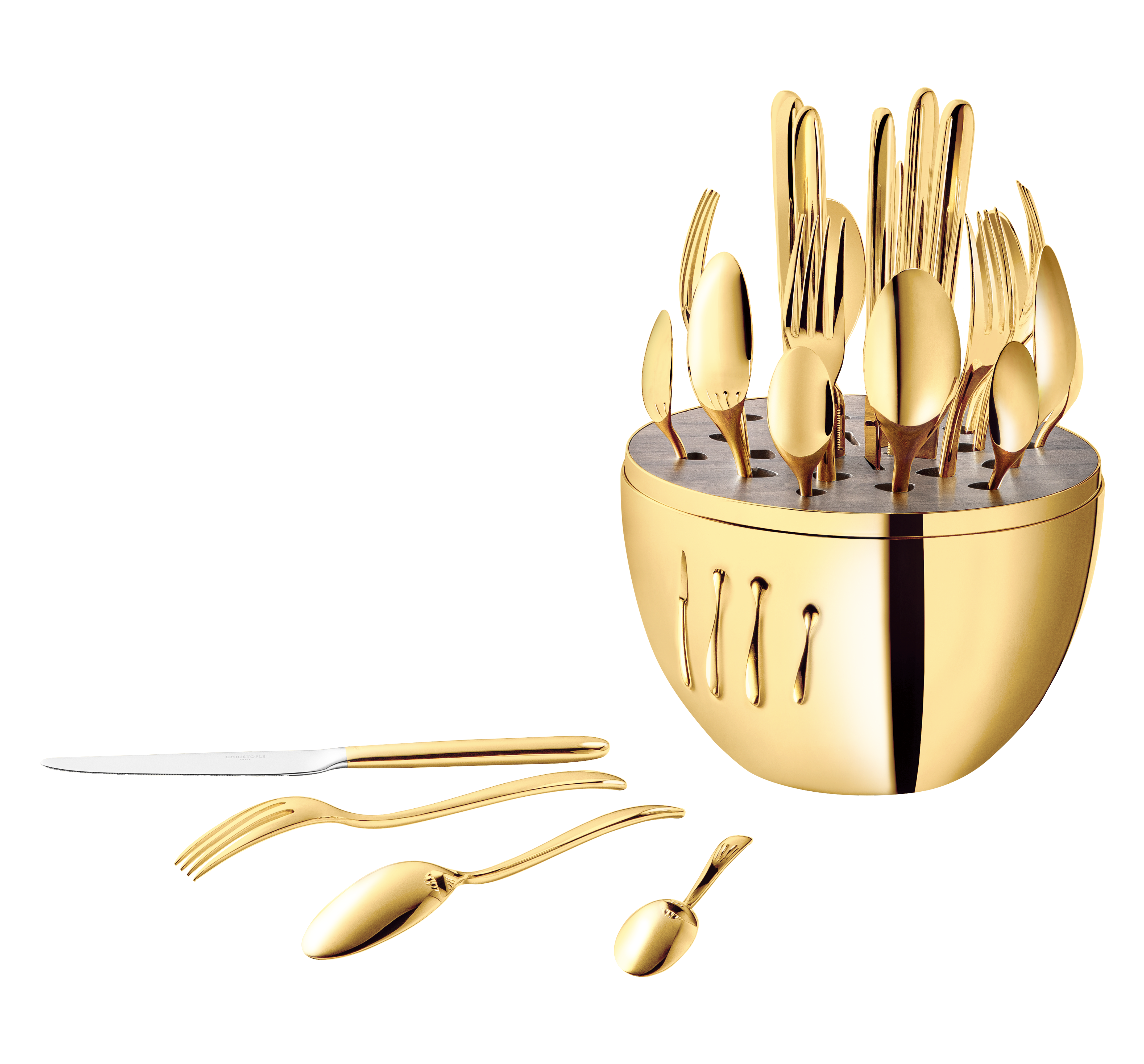 ムード ゴールド 6人用 カトラリーセット (24pcs) 24金コーティング ムード ゴールド 6人用 カトラリーセット (24pcs) 24金コーティング