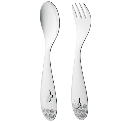 christofle silver plated two-piece flatware set 0