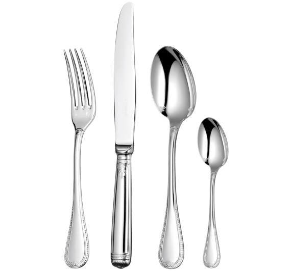 christofle 4-piece sterling silver flatware set 1