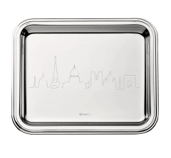 christofle silver-plated tray paris - 20 x 16 cm 1