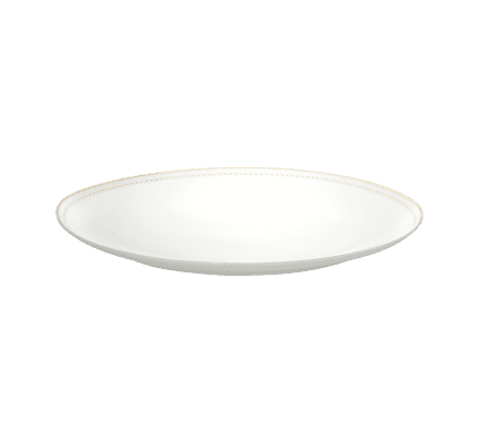 christofle porcelain oval platter 38 cm gold finish 1