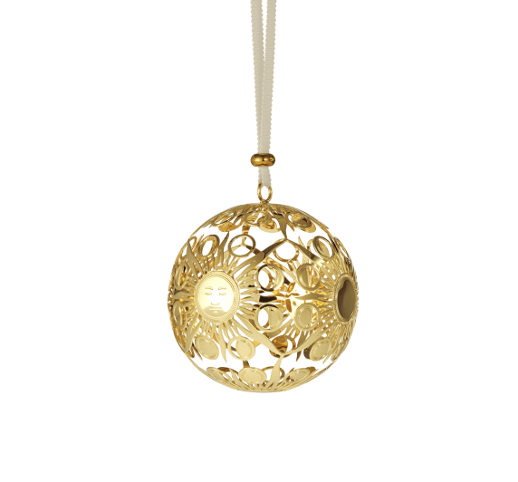 christofle silver-plated christmas ornament 2023 edition - gold 1