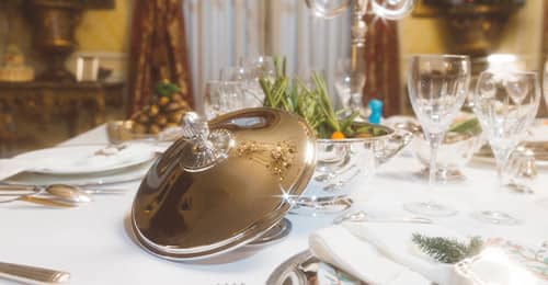 Christmas silver table | Christofle
