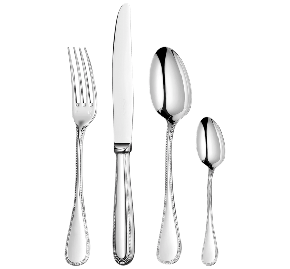 christofle flatware set for 6 people (24 pieces) perles 2  stainless st 1